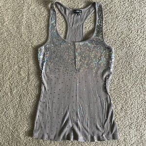 Express Sparkly Racerback Tank Top, Women’s Size Medium, Excellent Condition!